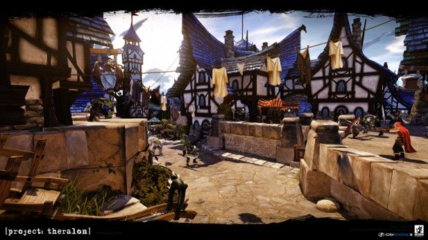 mmo-games-project-theralon-town-screenshot
