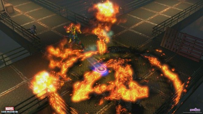 superhero-action-mmo-games-marvel-heroes-captain-america-the-flame-screenshot