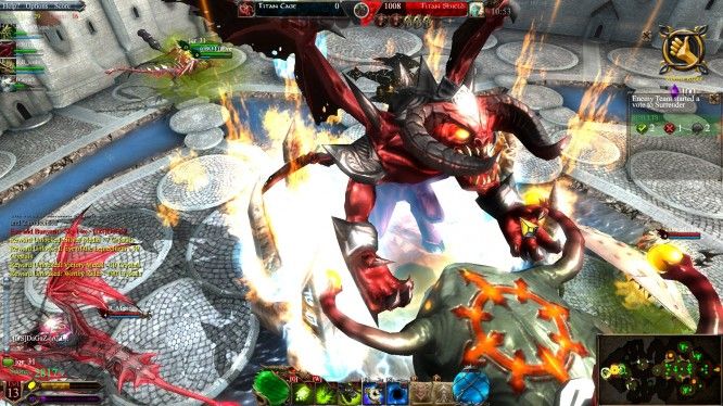 Dragons and Titans The Titan Astaroth is pleased that you've returned his missing Chaos Titan; he was worried sick about him
