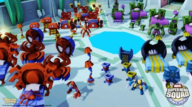 how to play marvel super hero squad online