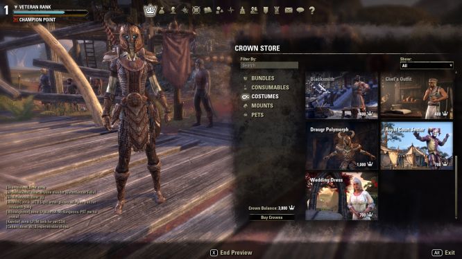 Eso Craft Store Options Eso Craft Store Options