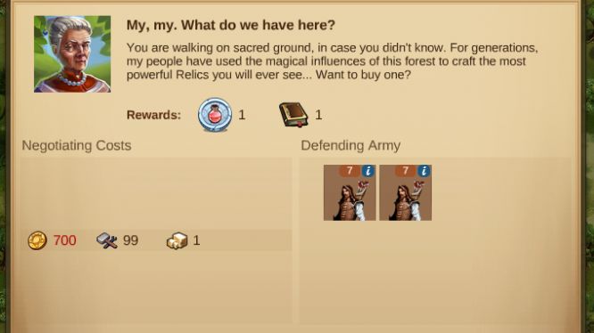 Elvenar -- Negotiation