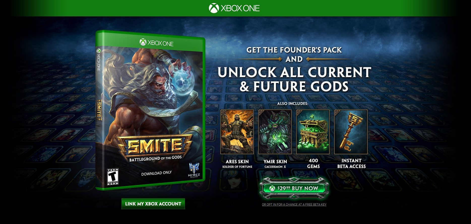 smite xbox 360