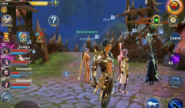Forsaken World Mobile -- Ingame