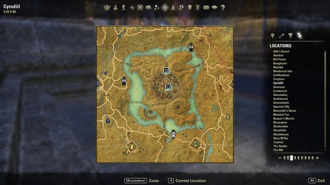 Map of Cyrodiil