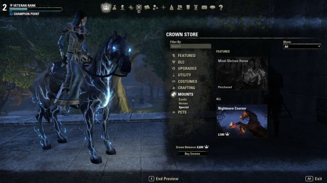 Mind-Shriven horse