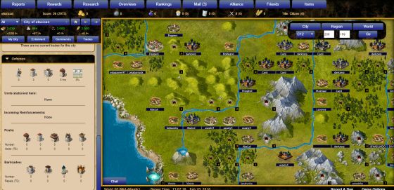 Crown of the Gods - Region Map
