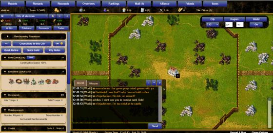 Crown of the Gods - interface