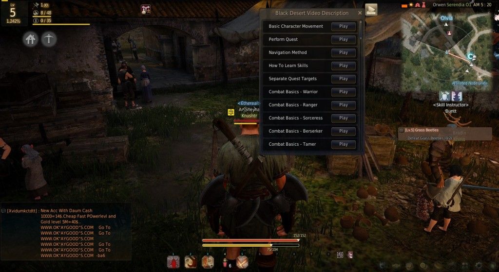 Guide to the Black Desert UI