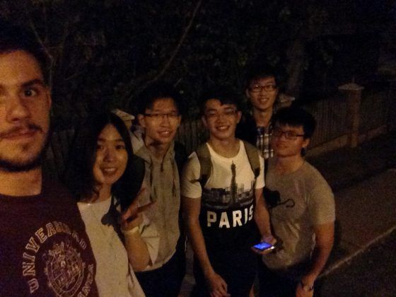 This is Ivy, Louis, William, Mark and Paul who I met on my evening Pokemon Hunt