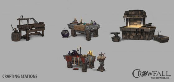 Crowfall crafting stations