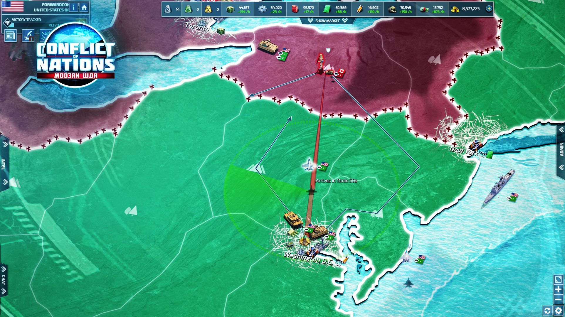 Conflict of Nations - Modern War - MMOGames.com