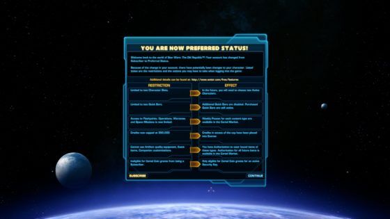 star wars the old republic free to play