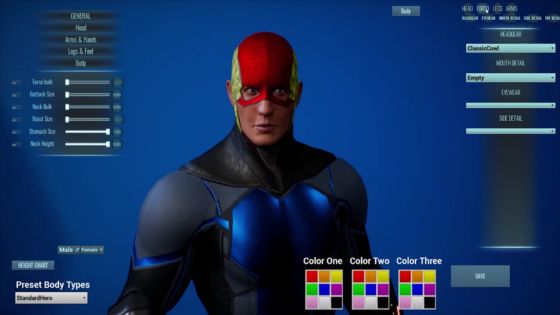 city of titans character builder