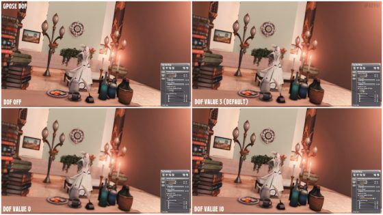 gpose dof settings