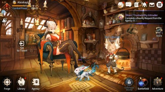 Magia Charma Saga Caleera Inn Butler Lux
