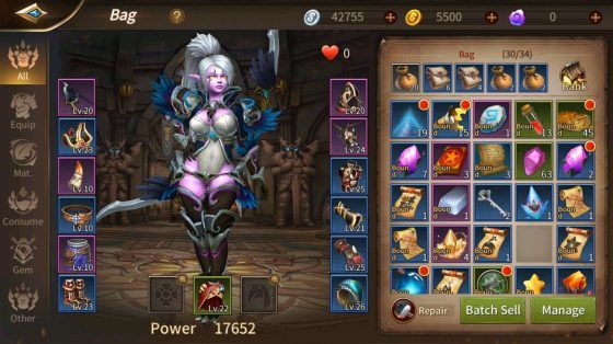 Era of Legends Review Inventory