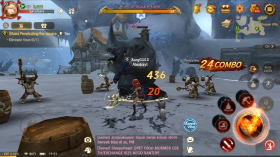 World of Dragon Nest Review Snow Boss Battle