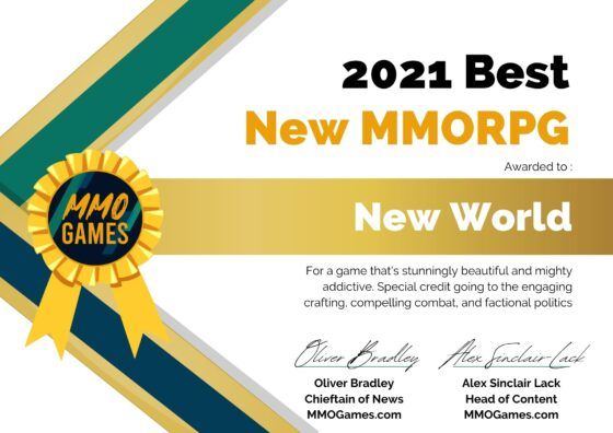 MMO Games Awards Best New MMORPG